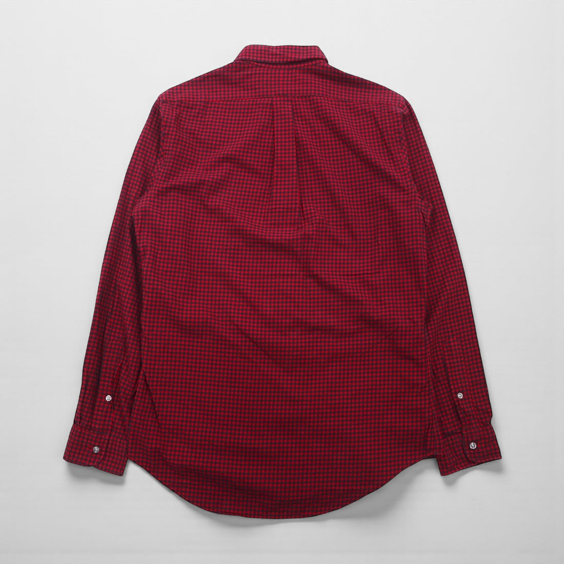 Ralph Lauren button-down shirt, size small, red gingham check with small pony embroidery