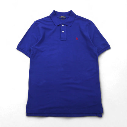 POLO RALPH LAUREN Classic Fit Polo Shirt, Medium, Blue, Cotton, Pique, Small Pony Embroidery