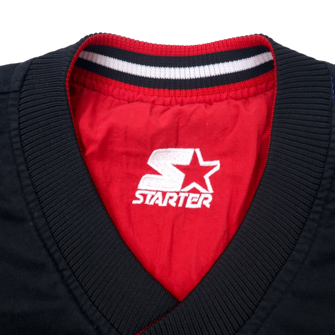 STARTER 90s Reversible Piste Pullover Nylon Jacket XL Black Red College NEBRASKA HUSKERS