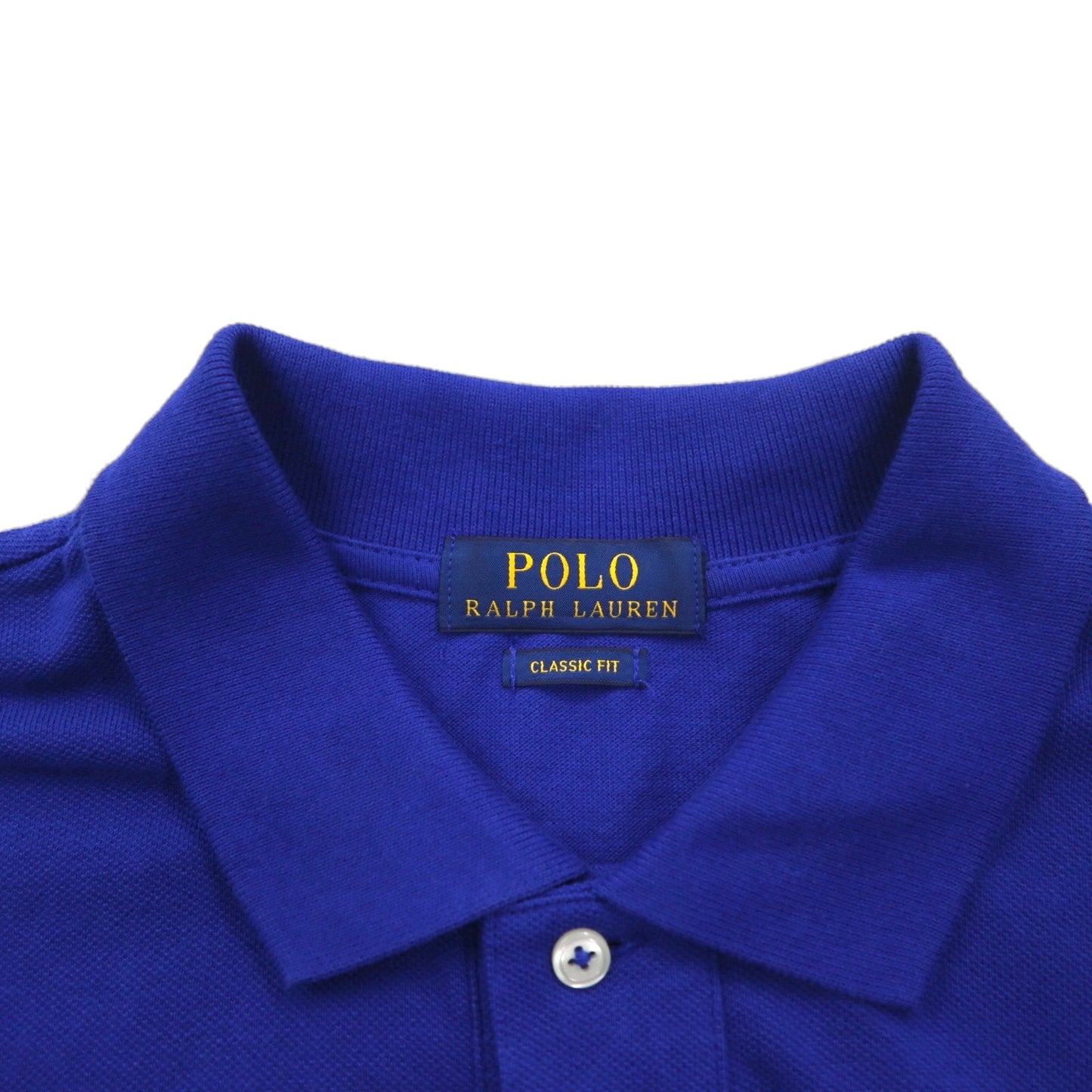 POLO RALPH LAUREN Classic Fit Polo Shirt, Medium, Blue, Cotton, Pique, Small Pony Embroidery