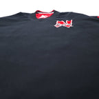 STARTER 90s Reversible Piste Pullover Nylon Jacket XL Black Red College NEBRASKA HUSKERS