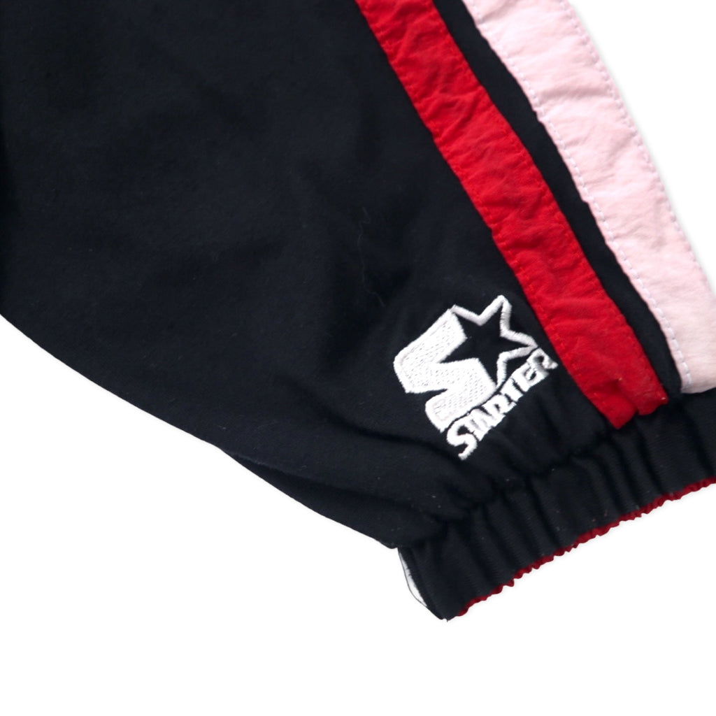 STARTER 90s Reversible Piste Pullover Nylon Jacket XL Black Red College NEBRASKA HUSKERS