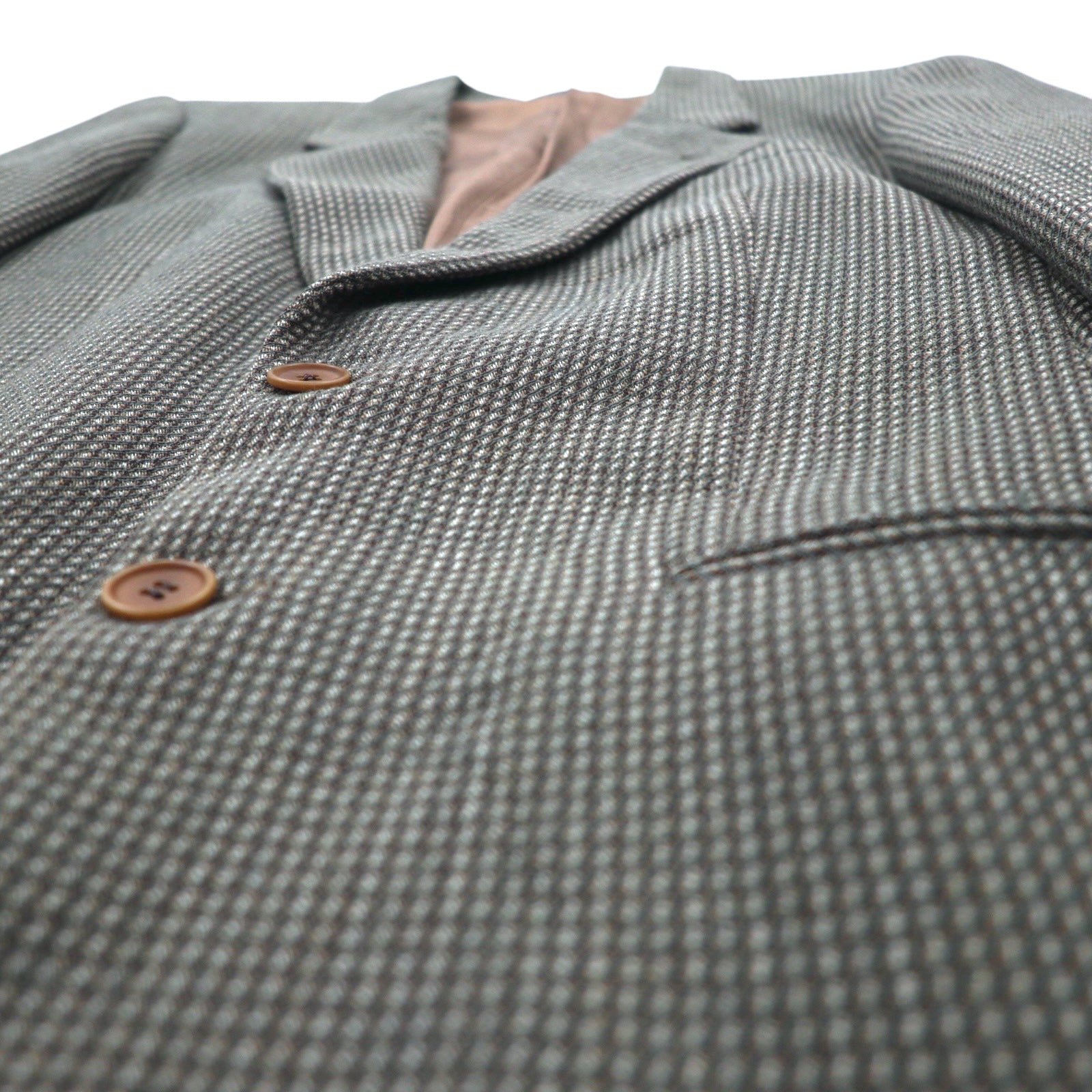 GIORGIO ARMANI LE COLLEZIONI イタリア製 2B テーラードジャケット S カーキ ウール