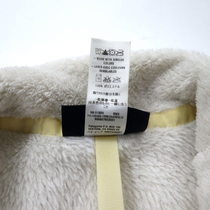 patagonia フルジップ フリースジャケット XS ホワイト ポリエステル 2547FA12