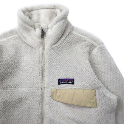 patagonia フルジップ フリースジャケット XS ホワイト ポリエステル 2547FA12