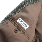 GIORGIO ARMANI LE COLLEZIONI イタリア製 2B テーラードジャケット S カーキ ウール