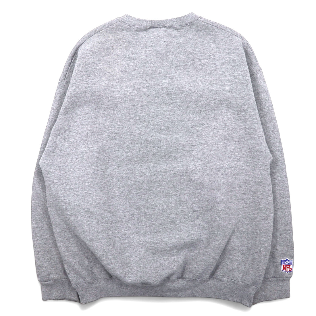 Made in USA 90s LOGO ATHLETIC NFL embroidered heavyweight sweatshirt L gray cotton kansas city chiefs