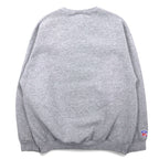 Made in USA 90s LOGO ATHLETIC NFL embroidered heavyweight sweatshirt L gray cotton kansas city chiefs