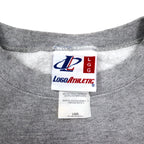 Made in USA 90s LOGO ATHLETIC NFL embroidered heavyweight sweatshirt L gray cotton kansas city chiefs