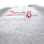 Made in USA 90s LOGO ATHLETIC NFL embroidered heavyweight sweatshirt L gray cotton kansas city chiefs