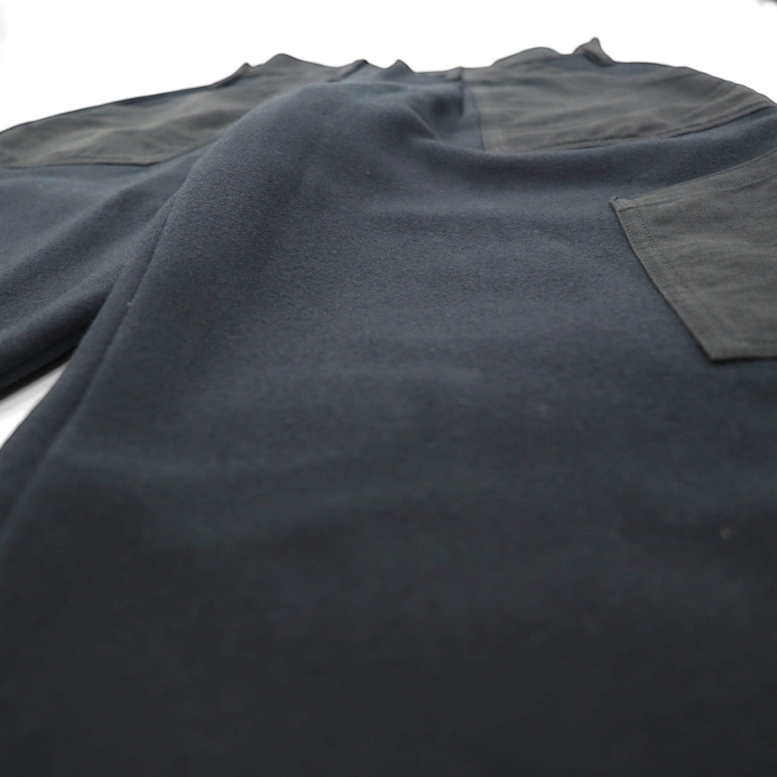 TUKI Combat Pants 0135 Melton Wide-leg Pants, Size S, Gray, Wool Melton, Made in Japan