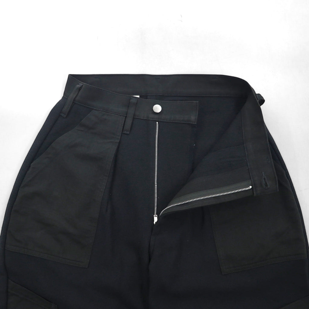 TUKI Combat Pants 0135 Melton Wide-leg Pants, Size S, Gray, Wool Melton, Made in Japan