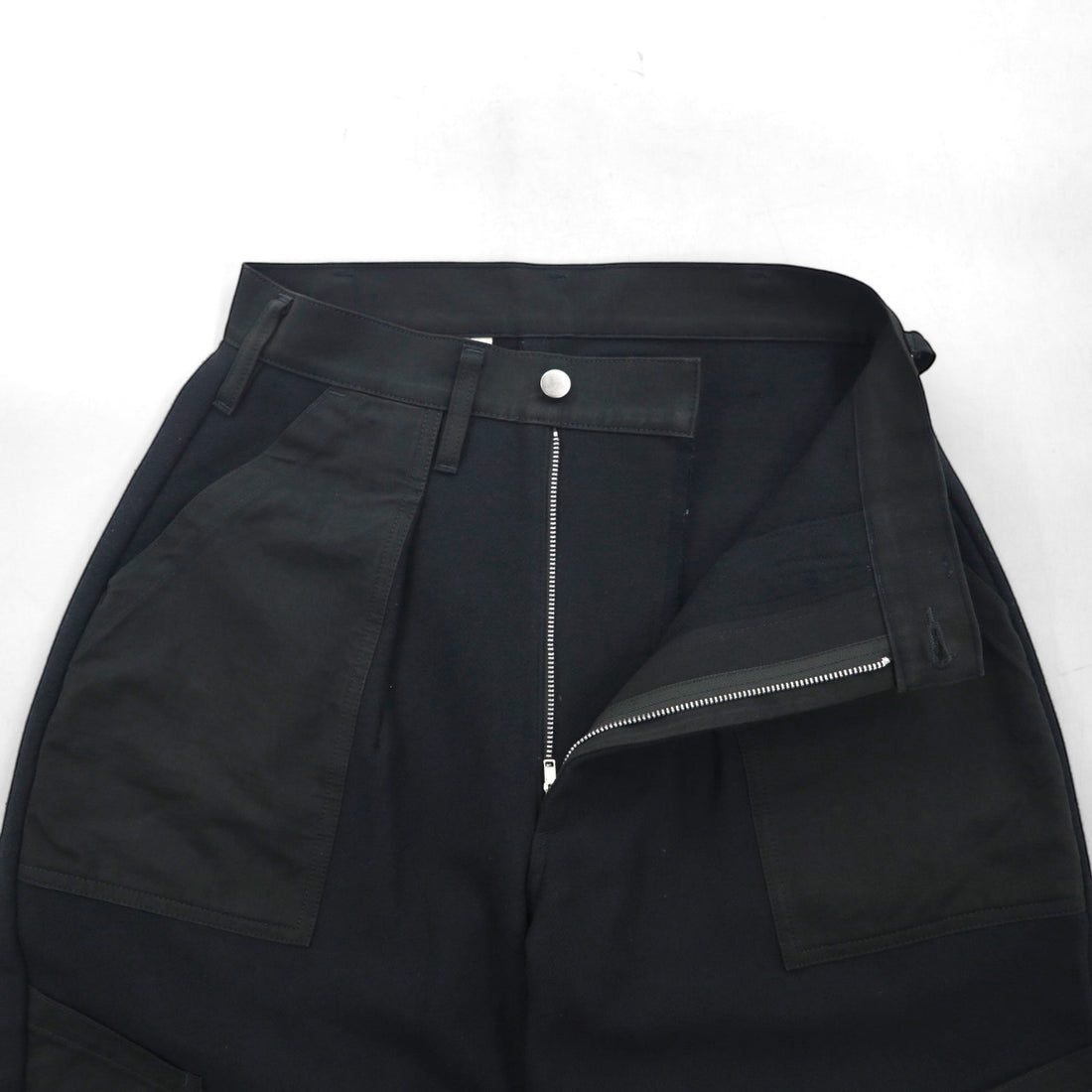 TUKI Combat Pants 0135 Melton Wide-leg Pants, Size S, Gray, Wool Melton, Made in Japan