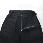 TUKI Combat Pants 0135 Melton Wide-leg Pants, Size S, Gray, Wool Melton, Made in Japan