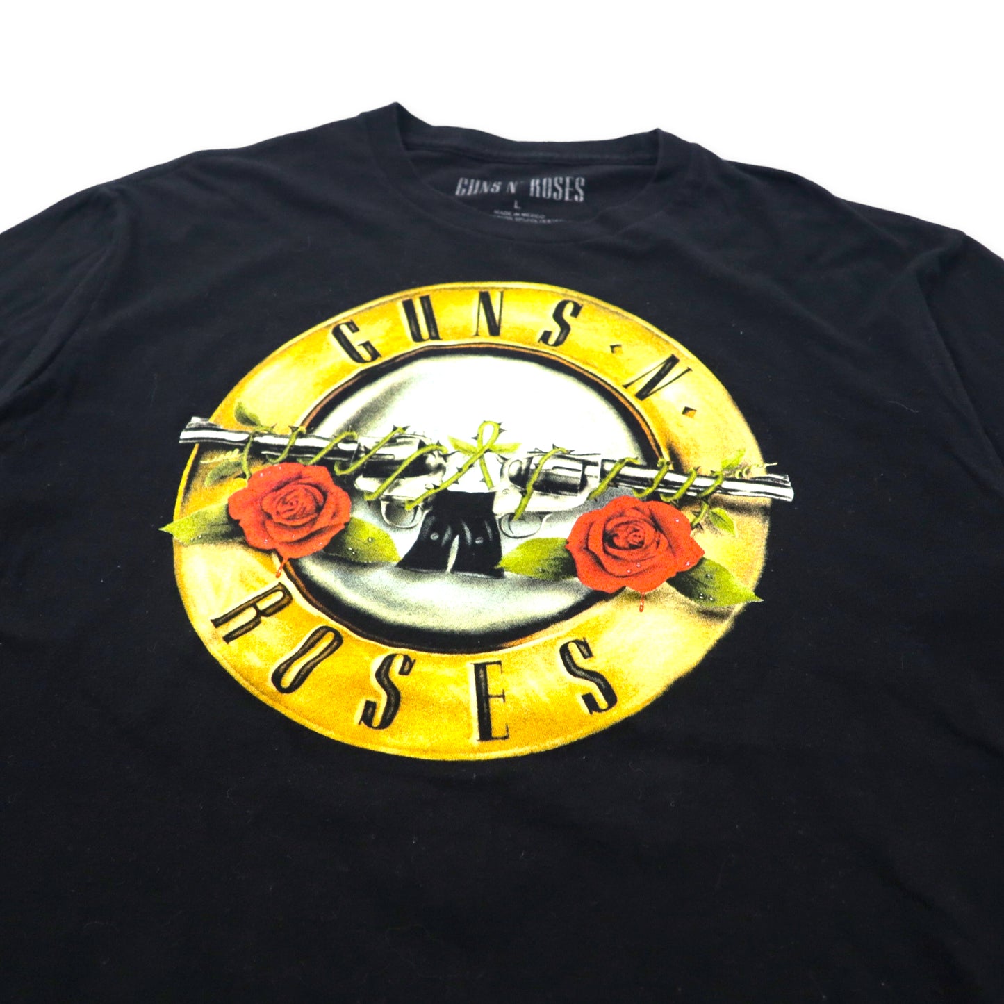 GUNS N' ROSES ガンズアンドローゼズ バンドTシャツ L ブラック コットン メキシコ製