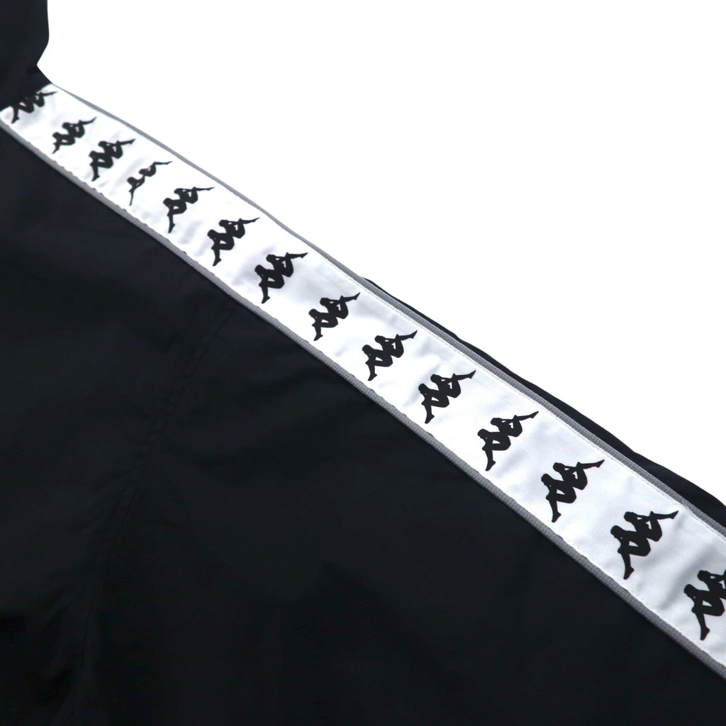 Kappa 90年代 ナイロンジャケット トラックジャケット ジャージ L ブラック ロゴテープ サイドライン