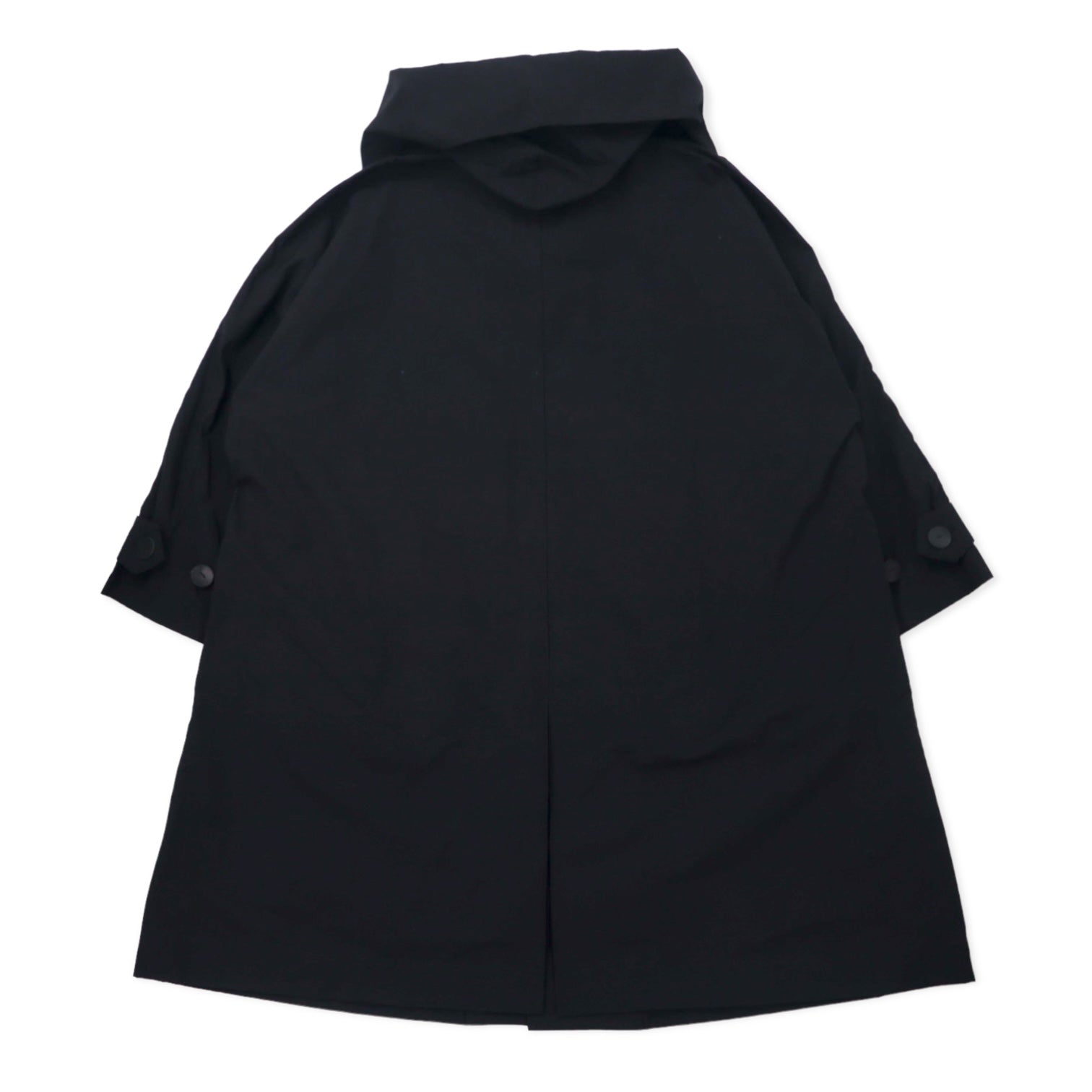 leh Overcoat M Black Cotton Nylon LEH 543 Made in Japan
