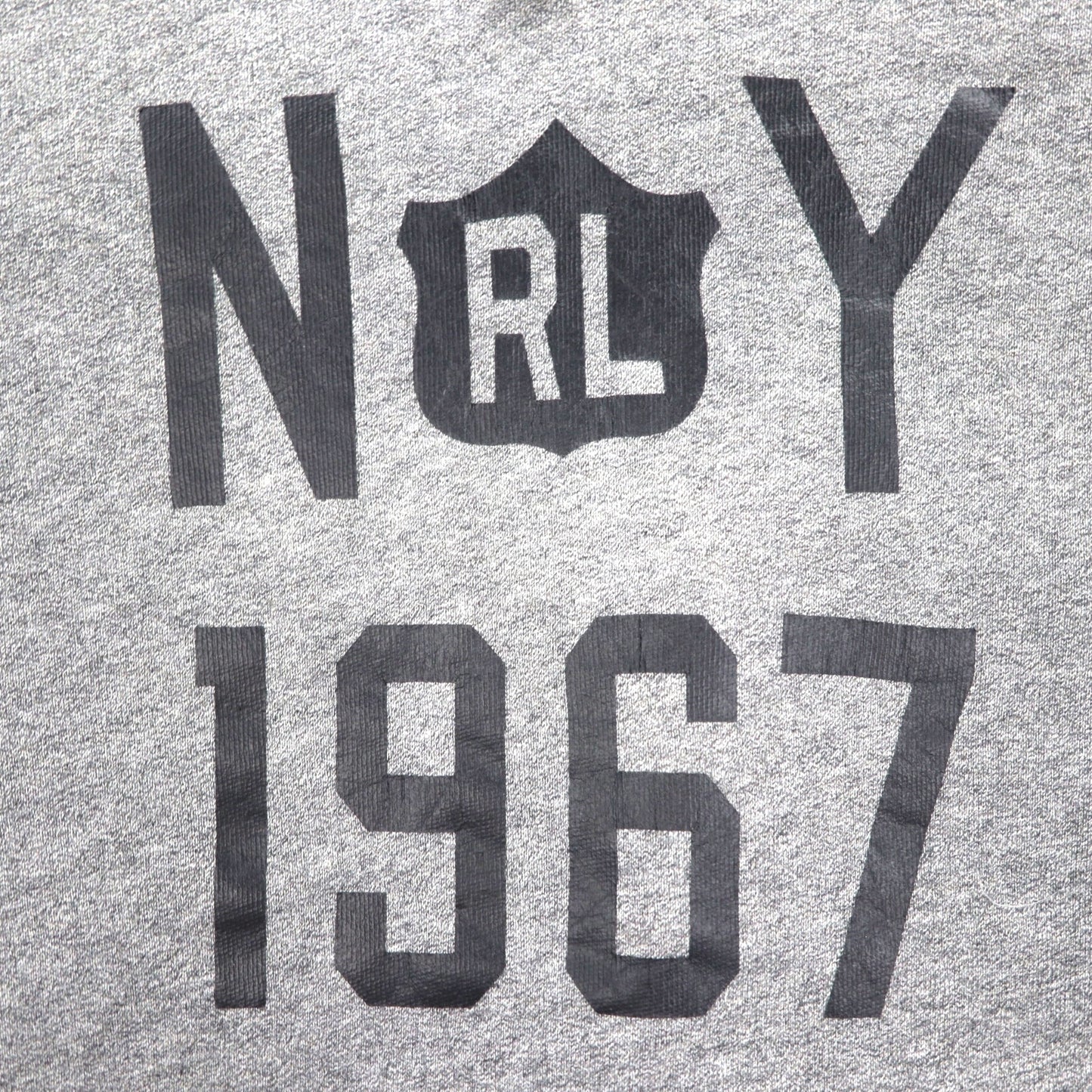 Polo Ralph Lauren プルオーバー パーカー M グレー NY 1967 プリント