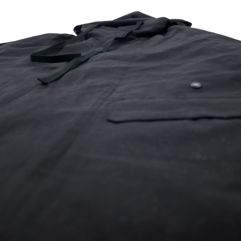 leh Overcoat M Black Cotton Nylon LEH 543 Made in Japan