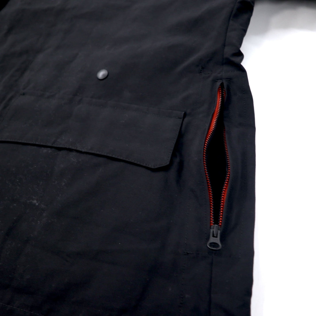 leh Overcoat M Black Cotton Nylon LEH 543 Made in Japan