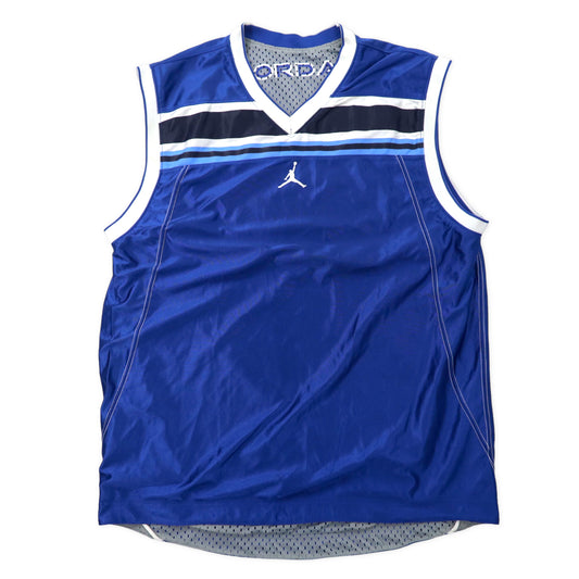 JORDAN BRAND ( NIKE ) リバーシブル ゲームシャツ バスケ タンクトップ XL ブルー グレー ポリエステル ナンバリング 23 エアジョーダン