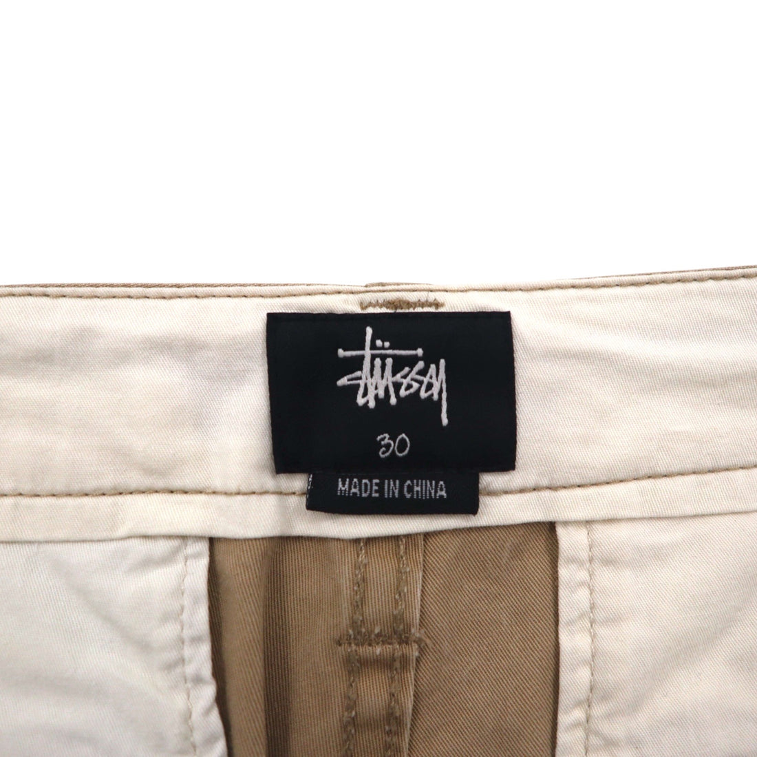 STUSSY カーゴ ショートパンツ ハーフパンツ M ベージュ コットン