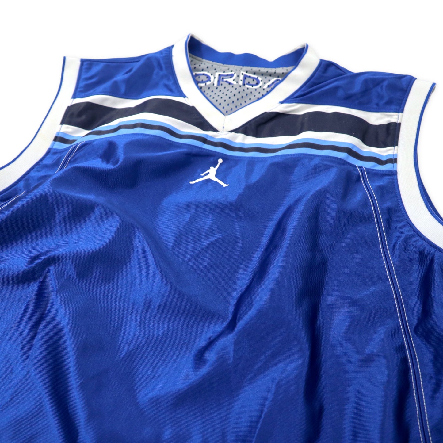 JORDAN BRAND ( NIKE ) リバーシブル ゲームシャツ バスケ タンクトップ XL ブルー グレー ポリエステル ナンバリング 23 エアジョーダン