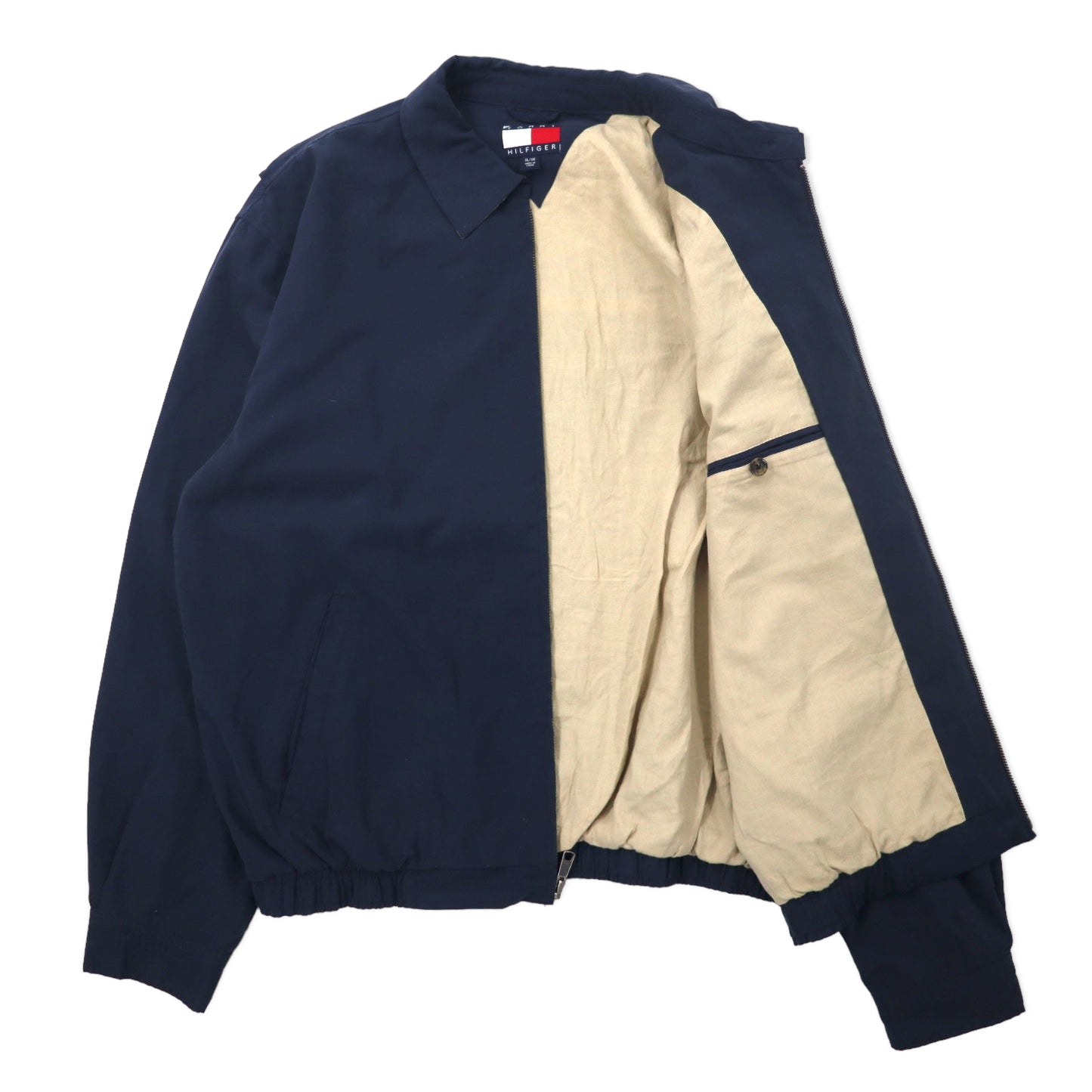 TOMMY HILFIGER 90年代 スウィングトップ ハリントンジャケット XL ネイビー ポリエステル