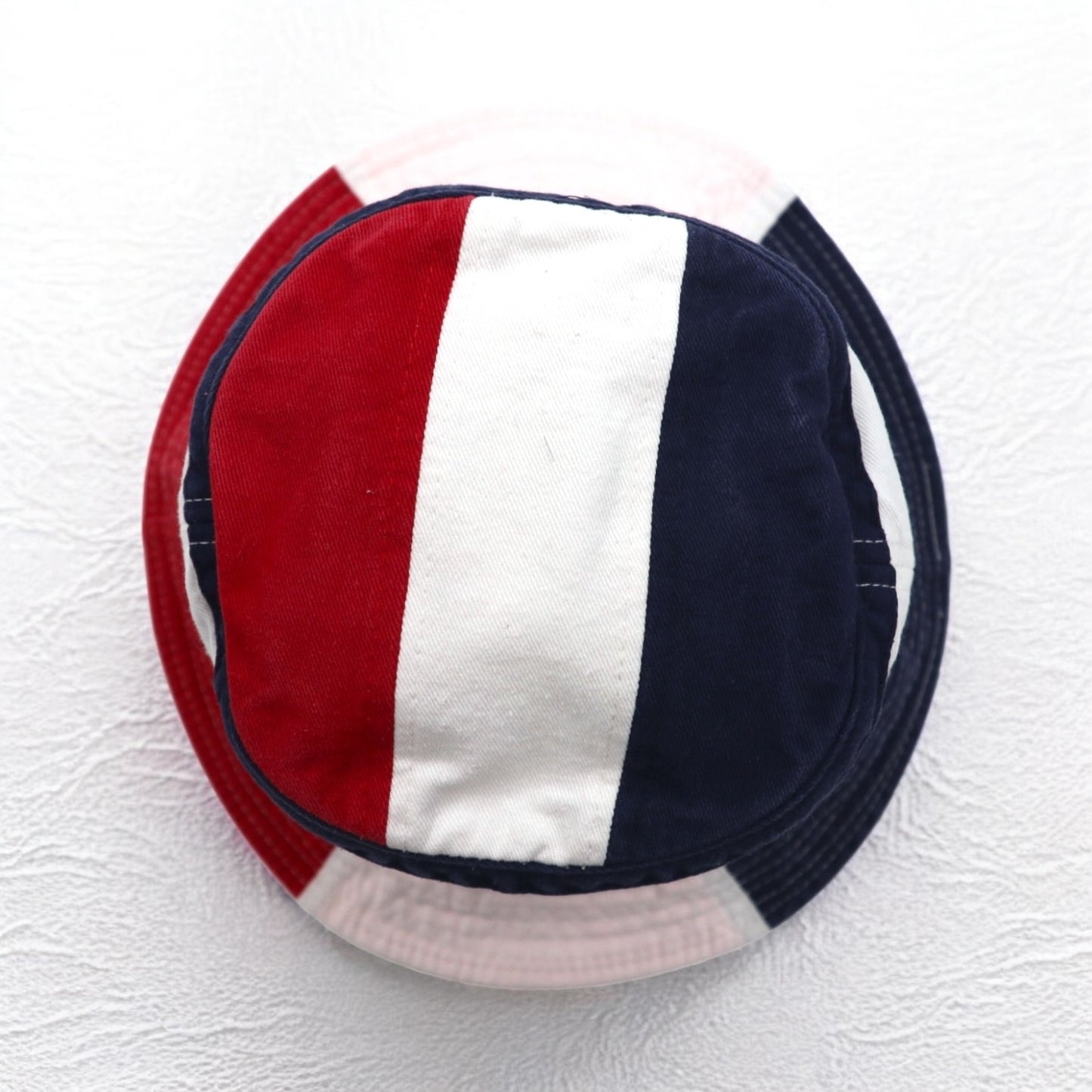 POLO RALPH LAUREN バケットハット FREE ホワイト ネイビー レッド トリコロール スモールポニー刺繍