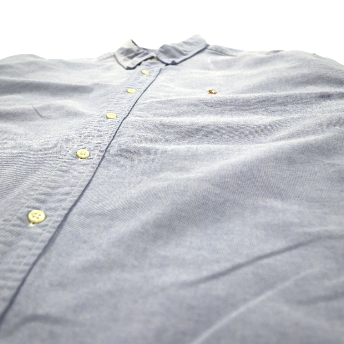 Ralph Lauren 90s Big Size Oxford Button Down Shirt XL Blue Cotton BLAKE Small Pony Embroidery