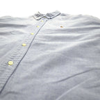 Ralph Lauren 90s Big Size Oxford Button Down Shirt XL Blue Cotton BLAKE Small Pony Embroidery