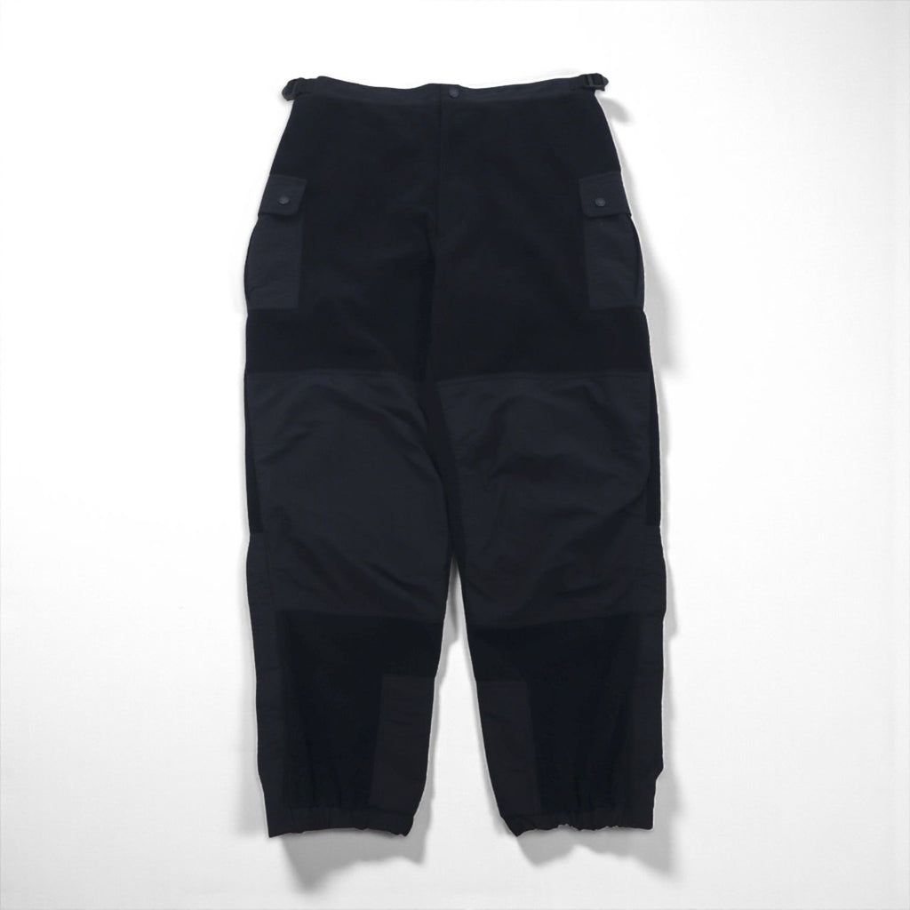 Cabela's Military Fleece Cargo Pants, Size XL, Black, GORE WINDSTOPPER, Nylon Panel, Webbing Belt, Hem Slits, Made in Canada