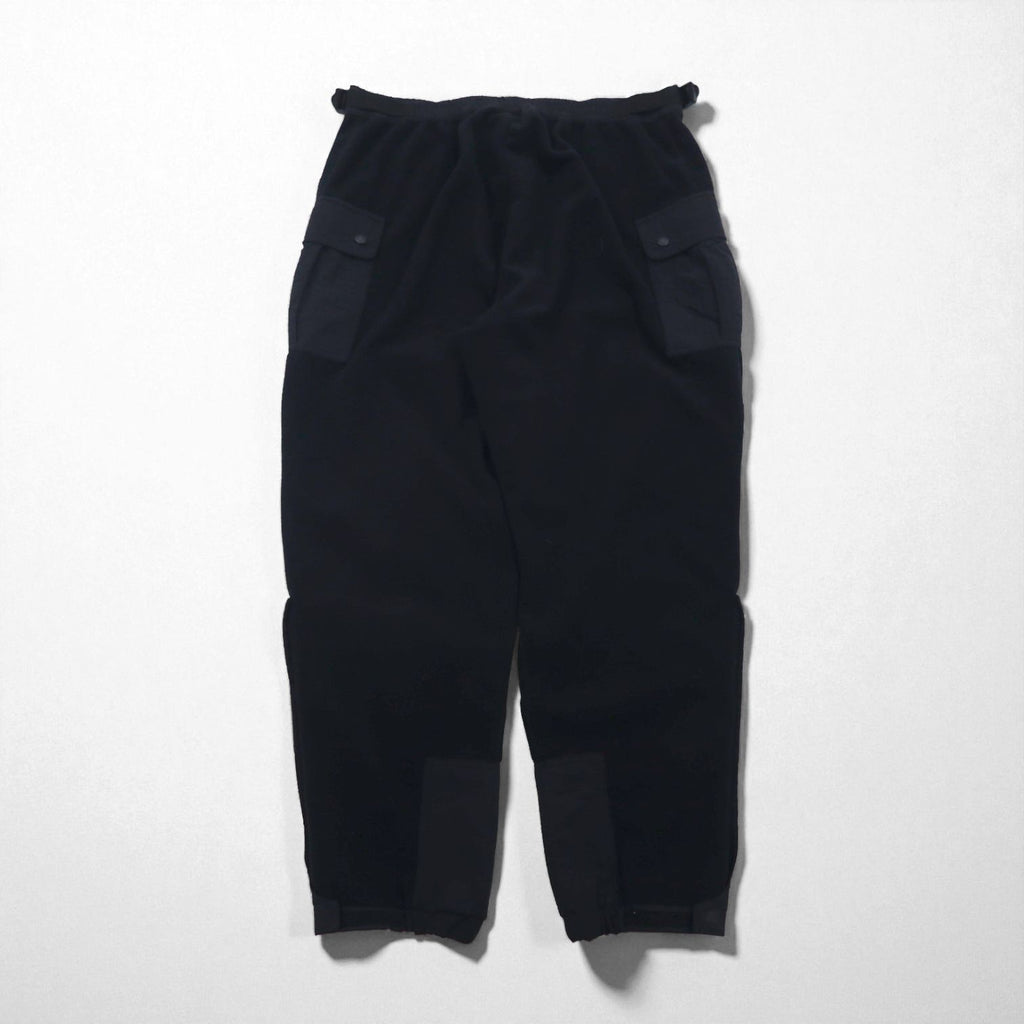 Cabela's Military Fleece Cargo Pants, Size XL, Black, GORE WINDSTOPPER, Nylon Panel, Webbing Belt, Hem Slits, Made in Canada