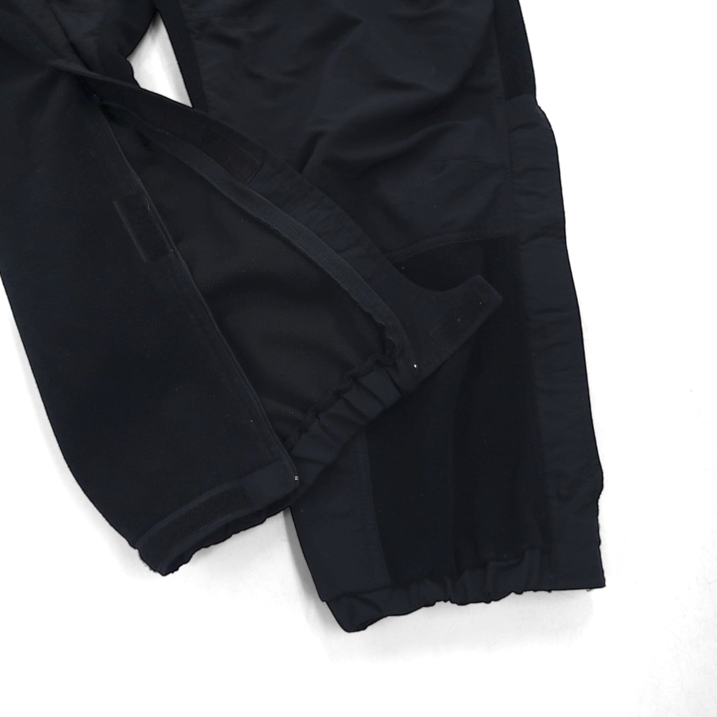 Cabela’s ミリタリー フリース カーゴパンツ XL ブラック GORE WINDSTOPPER ナイロン切替 ウェビングベルト 裾 スリット カナダ製