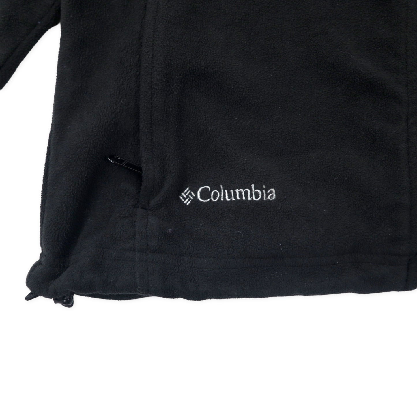 Columbia ナイロン切り替え フリースジャケット M ブラック ポリエステル カレッジ刺繍 BERNARDS LACROSSE