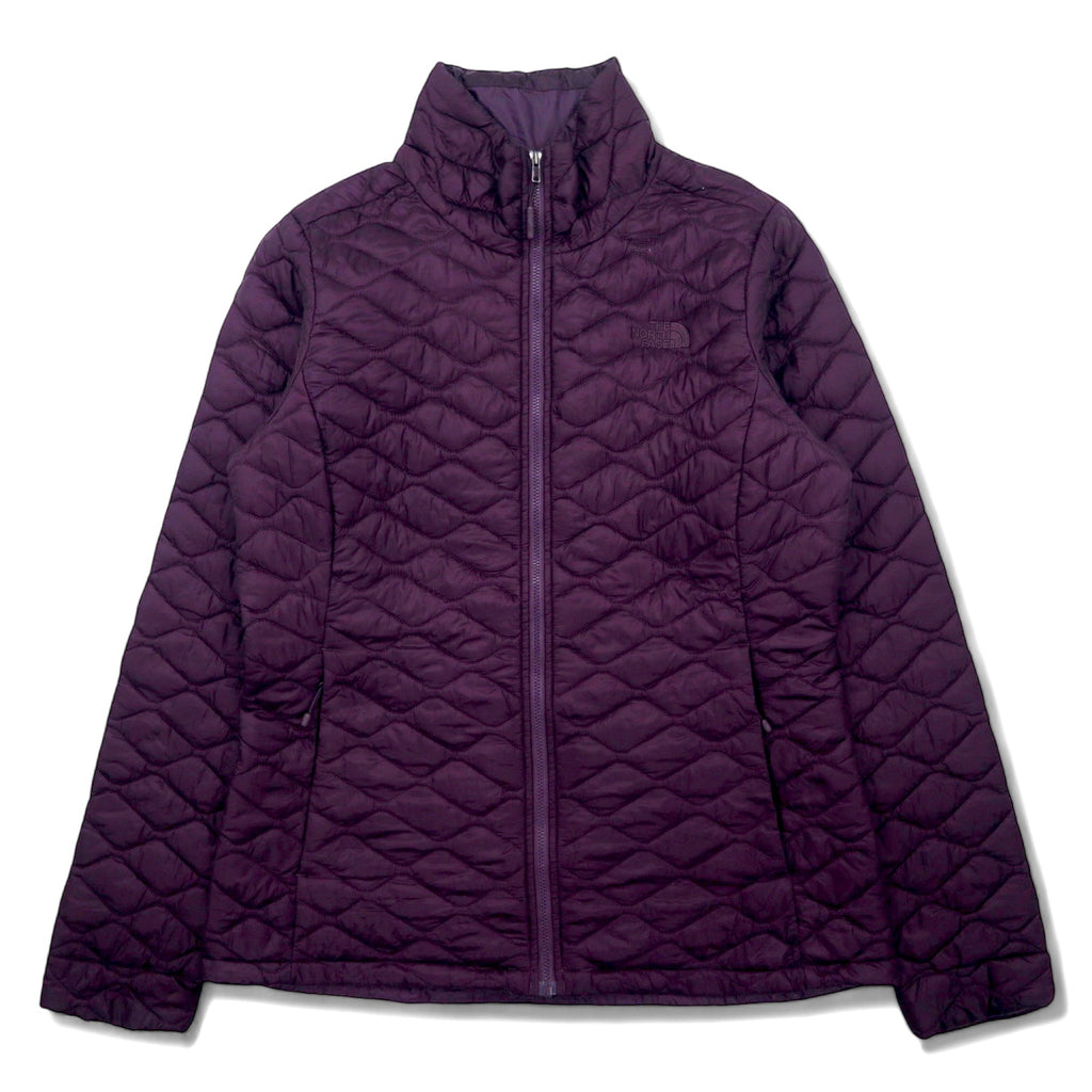 日本然リトテ-古着オンライン-THE NORTH FACE サーモボール キルティングジャケット 中綿 M パープル ナイロン ワンポイントロゴ刺繍 US規格 NF0A3KU3-THE NORTH FACE Thermoball Quilted Jacket Filling M Purple Nylon One Point Logo Embroidery US Standard NF0A3KU3