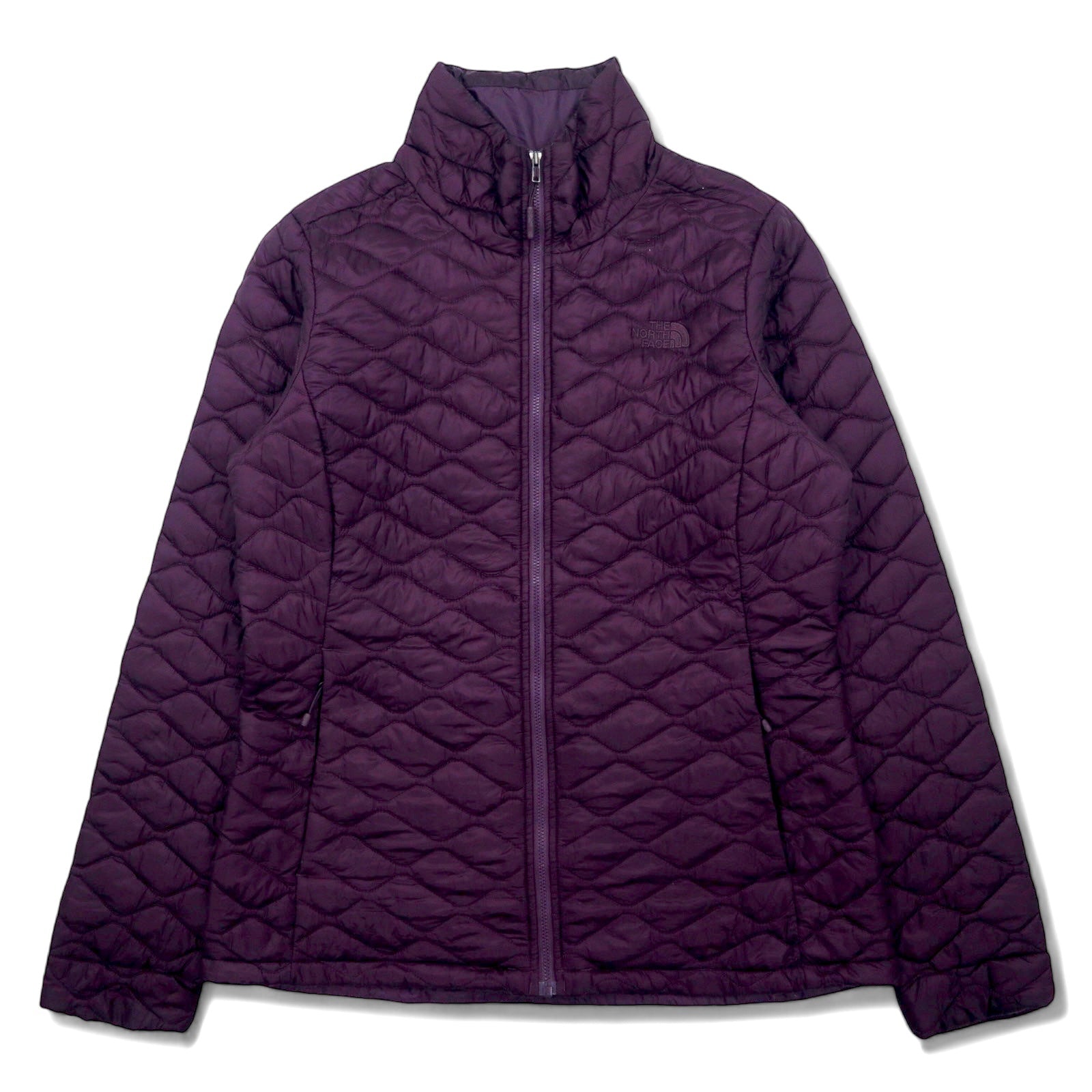 日本然リトテ-古着オンライン-THE NORTH FACE サーモボール キルティングジャケット 中綿 M パープル ナイロン ワンポイントロゴ刺繍 US規格 NF0A3KU3-THE NORTH FACE Thermoball Quilted Jacket Filling M Purple Nylon One Point Logo Embroidery US Standard NF0A3KU3