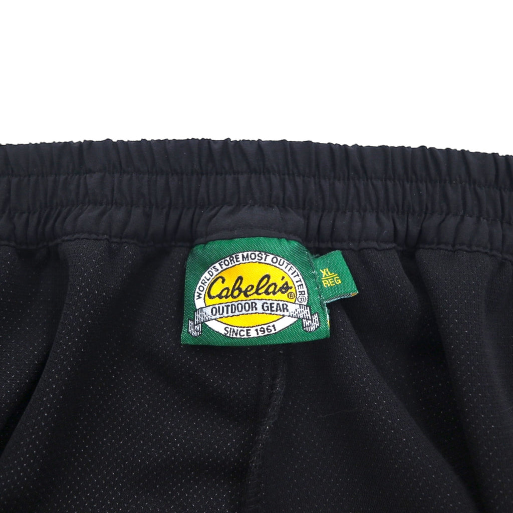Cabela's Military Fleece Cargo Pants, Size XL, Black, GORE WINDSTOPPER, Nylon Panel, Webbing Belt, Hem Slits, Made in Canada