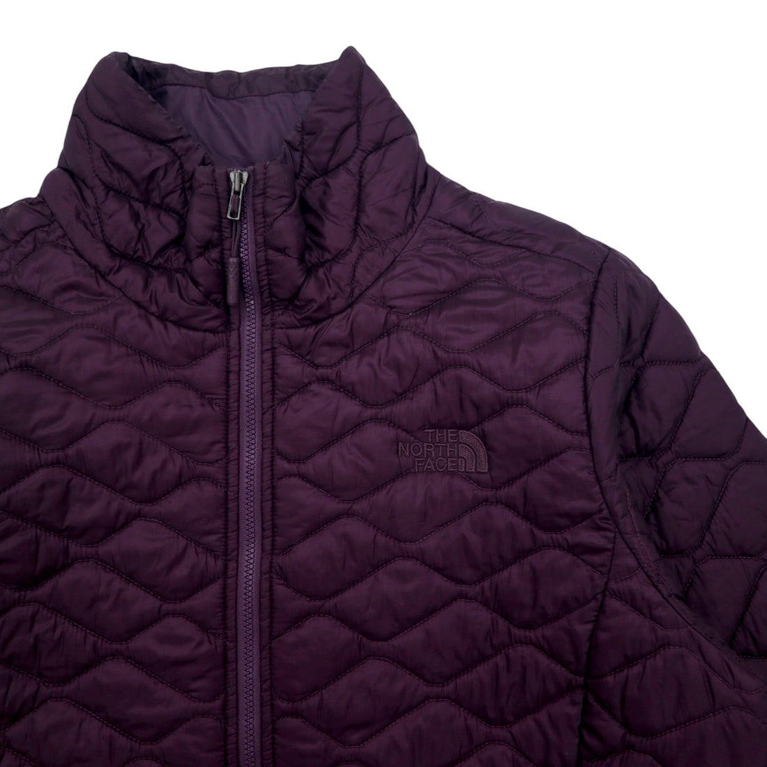 THE NORTH FACE Thermoball Quilted Jacket, Padded, M, Purple, Nylon, One Point Logo Embroidery, US Standard, NF0A3KU3