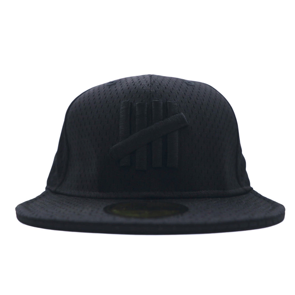 UNDEFEATED ×  NEWERA ベースボールキャップ 59.6cm ブラック メッシュ ポリエステル ロゴ刺繍