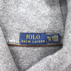 Polo Ralph Lauren Shawl Collar Sweatshirt, XL, Gray Cotton, Small Pony Embroidery