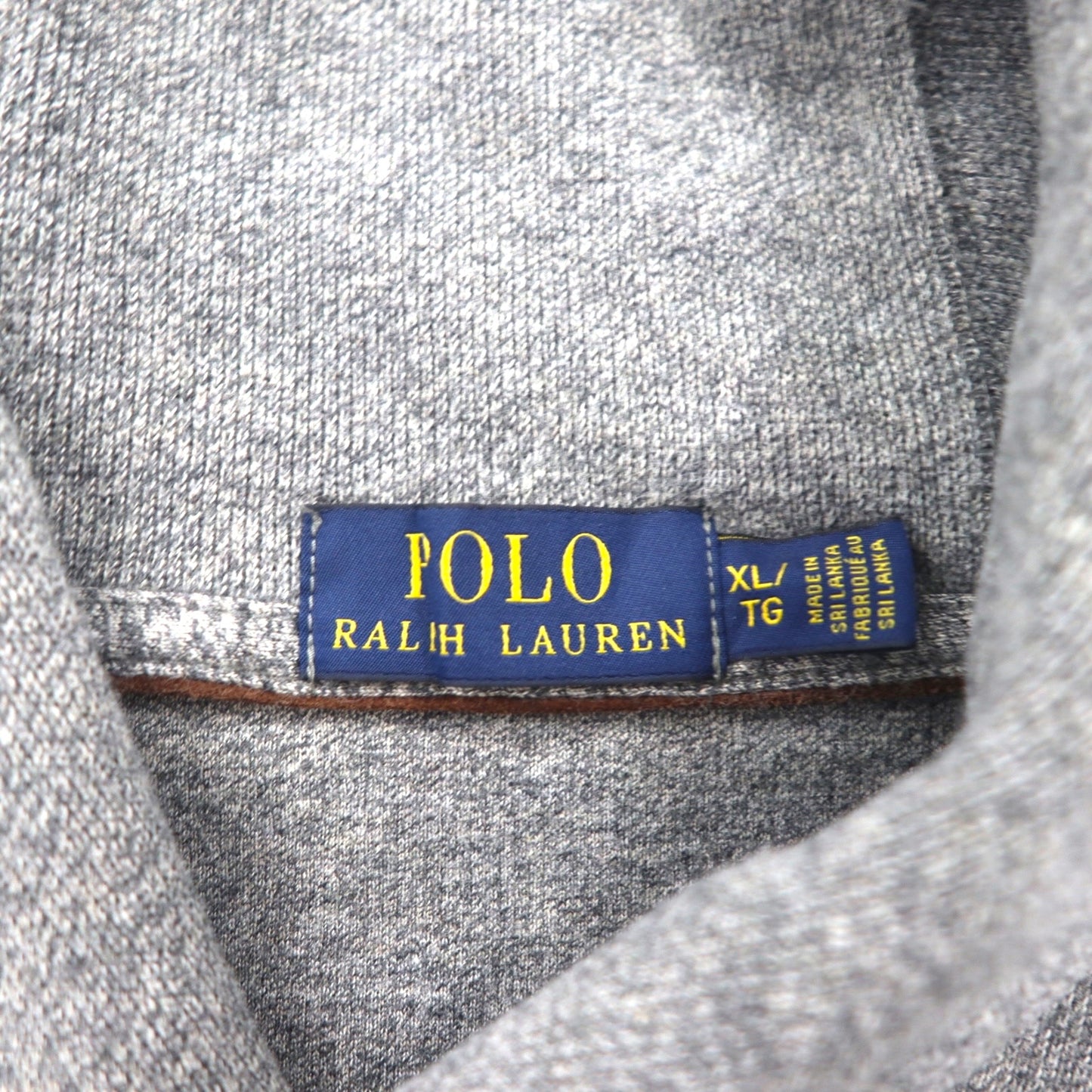 Polo Ralph Lauren ショールカラー スウェット トレーナー XL グレー コットン スモールポニー刺繡
