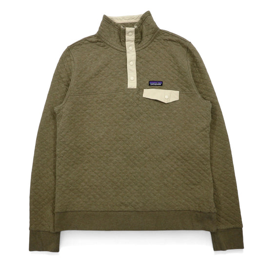 patagonia オーガニックコットン キルトスナップT スウェット L ベージュ コットン 25282FA19