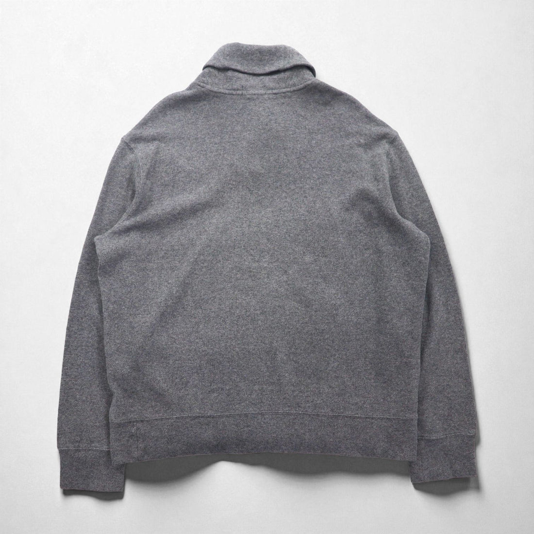 Polo Ralph Lauren Shawl Collar Sweatshirt, XL, Gray Cotton, Small Pony Embroidery