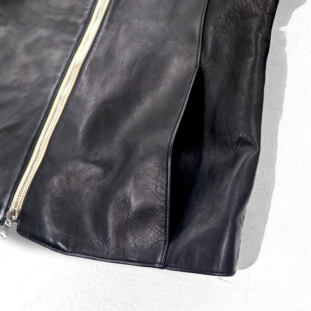 SOUMO Leather Jacket HOLLOW LEATHER JACKET S Horsehide LAMPO Double Zip 05-SL-001 Made in Japan