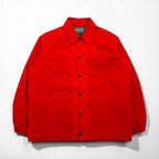 BROWN by 2-tacs Nylon Coach Jacket, Size M, Red, B20-J002, Chin Strap, Snap Buttons, Made in Japan