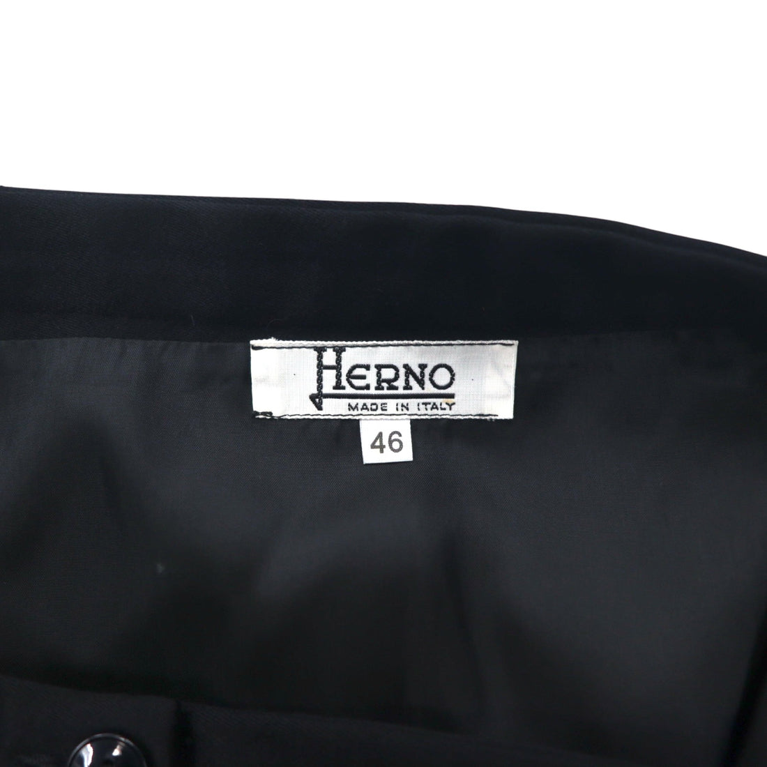 HERNO イタリア製 タイトスカート L ブラック ウール