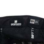 UNDEFEATED ×  NEWERA ベースボールキャップ 59.6cm ブラック メッシュ ポリエステル ロゴ刺繍