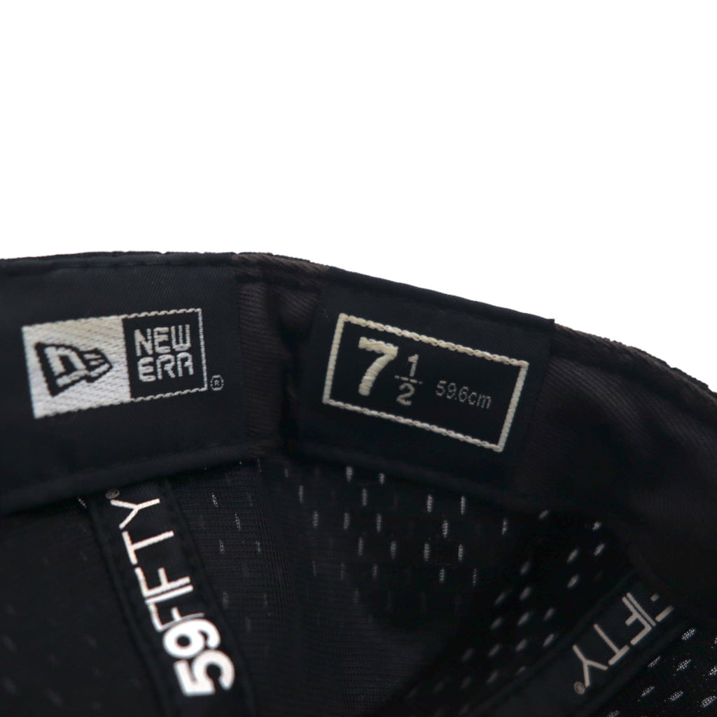 UNDEFEATED ×  NEWERA ベースボールキャップ 59.6cm ブラック メッシュ ポリエステル ロゴ刺繍