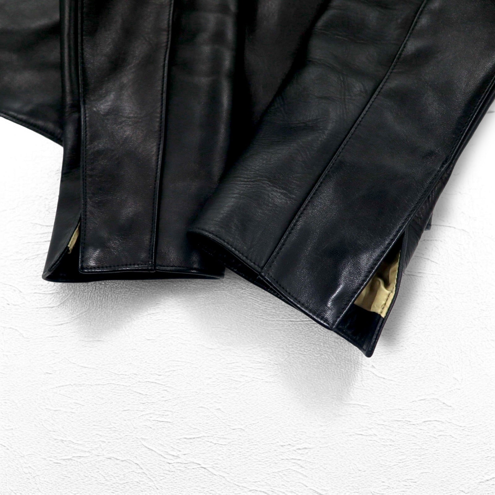SOUMO Leather Jacket HOLLOW LEATHER JACKET S Horsehide LAMPO Double Zip 05-SL-001 Made in Japan